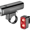 Giant Recon HL1100/Recon TL200 Headlight & Tail Light Set (Black) (1100/200 Lumens)