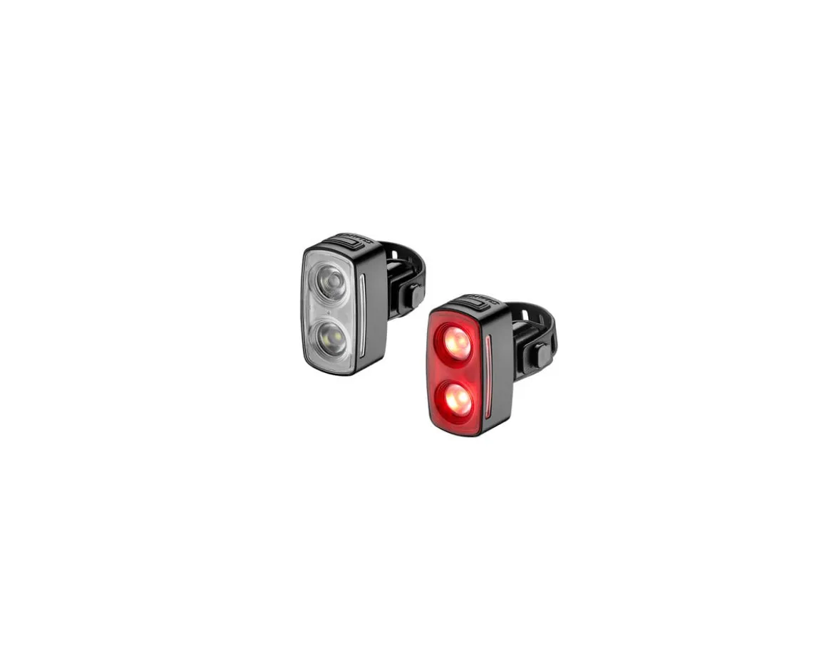 Giant Recon HL200/TL200 Headlight & Tail Light Set (Black) (200/200 Lumens)