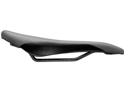 Giant Romero Saddle (Black) (Steel Rails) (138mm)