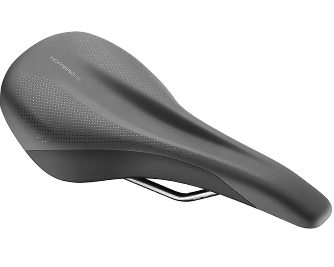 Giant Romero SL Saddle (Black) (Alloy Rails) (138mm)
