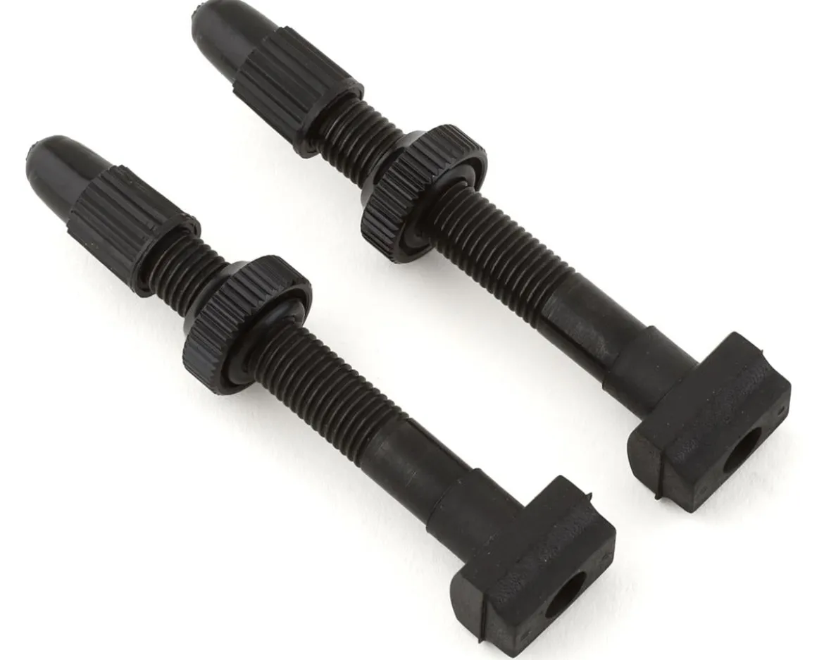 Giant Tubeless Valve Stems (Black) (Pair) (Presta) (44mm)