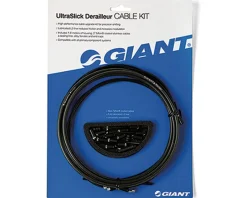 Giant UltraSlick Derailleur Cable & Housing Kit (Black)