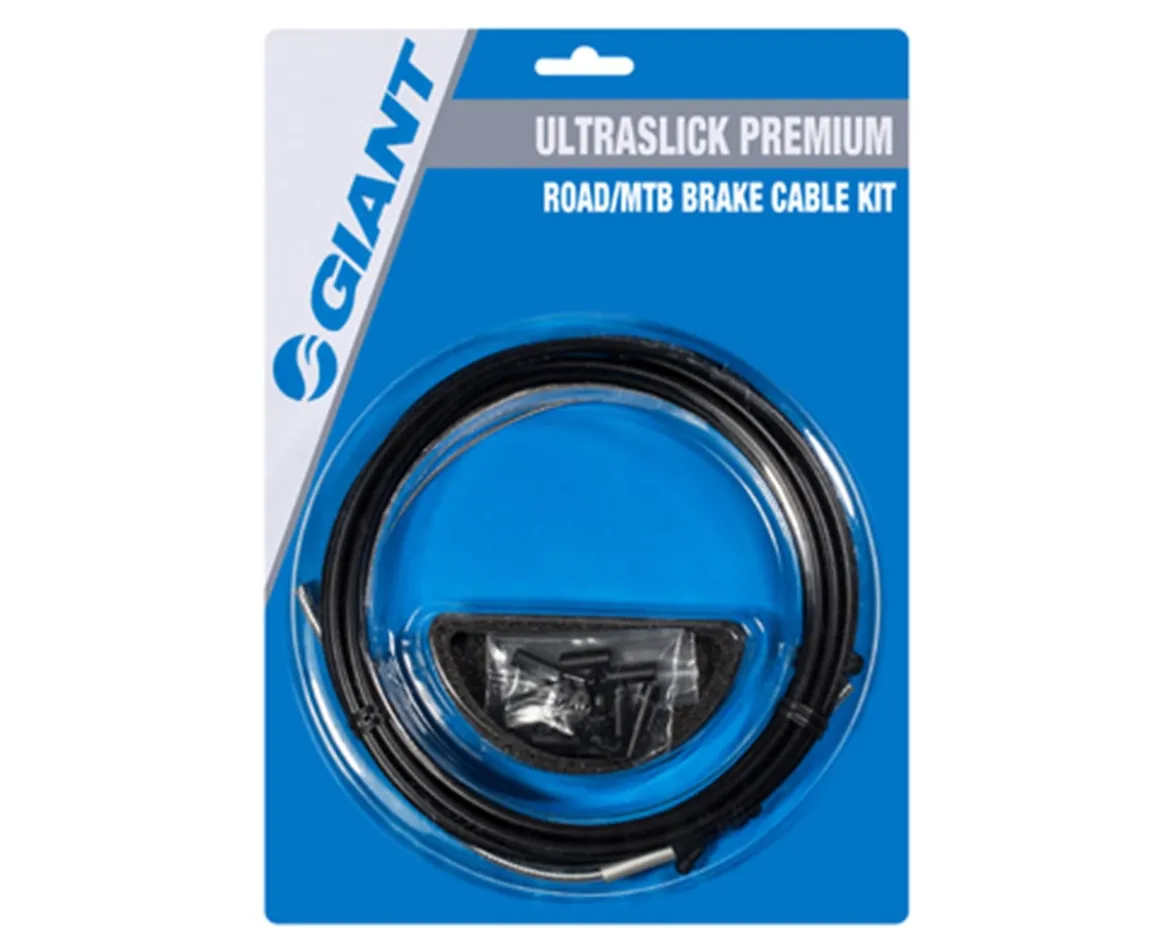 Giant UltraSlick Premium Brake Cable Kit (Black) (Stainless) (Road & Mountain) (1.5mm) (1350/2350mm) (w/Housing)