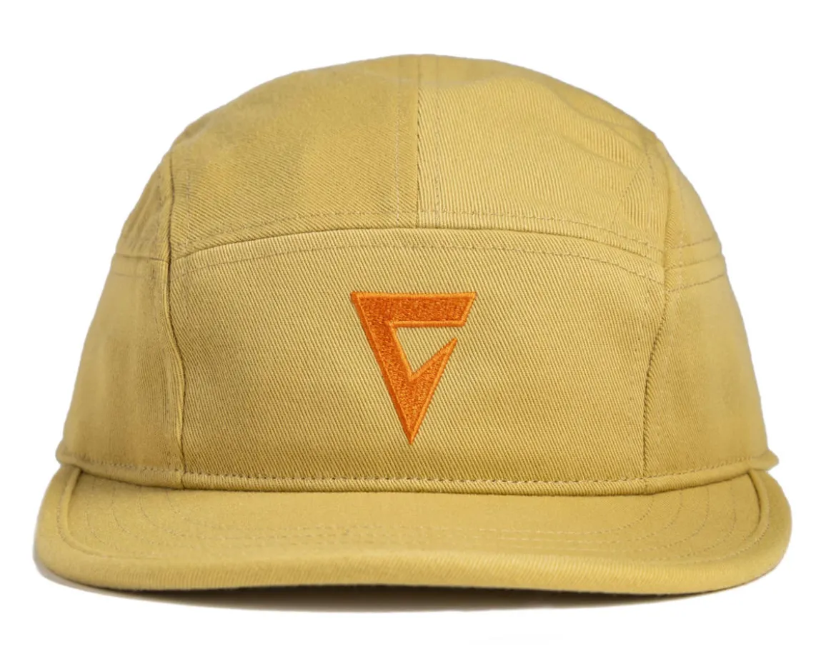 Giant Camper Hat (Prairie Yellow w/Orange Logo) (Universal Adult)