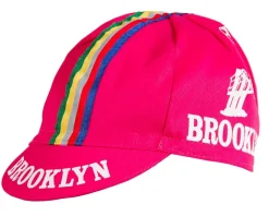 Giordana Brooklyn Cycling Cap w/ Stripes (Pink) (One Size Fits Most)