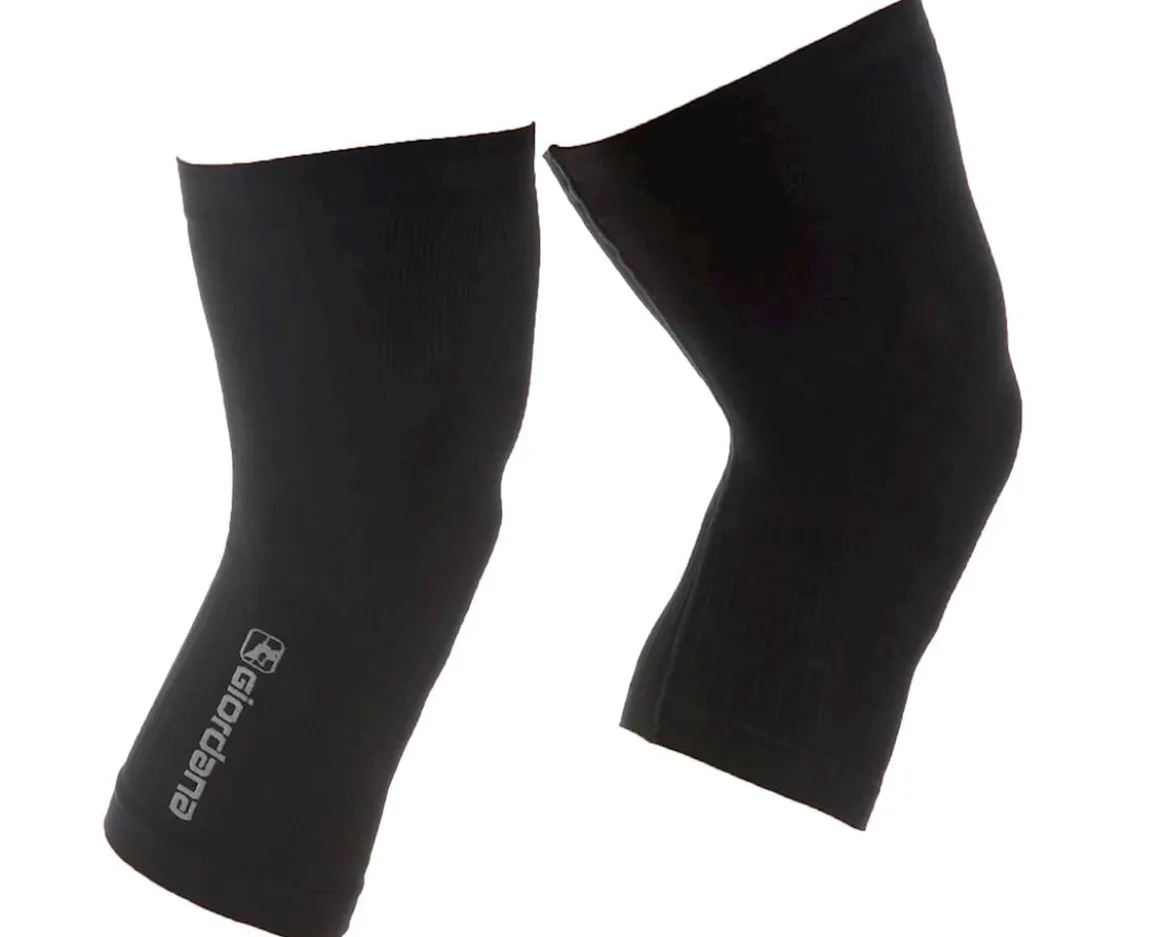 Giordana Knitted Dryarn Knee Warmers (Black) (XS/S)