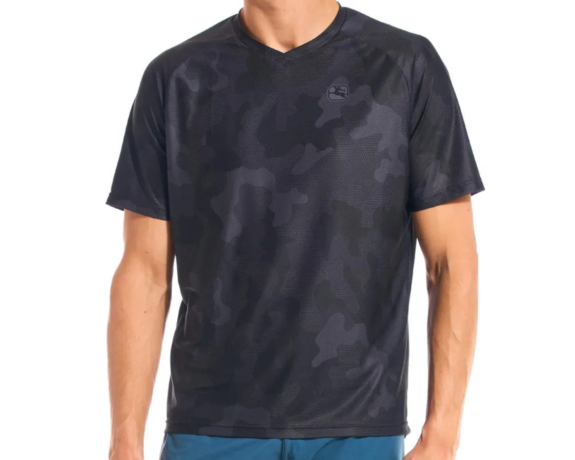 Giordana Men's MTB Short Sleeve Jersey (Black/Camo) (S)
