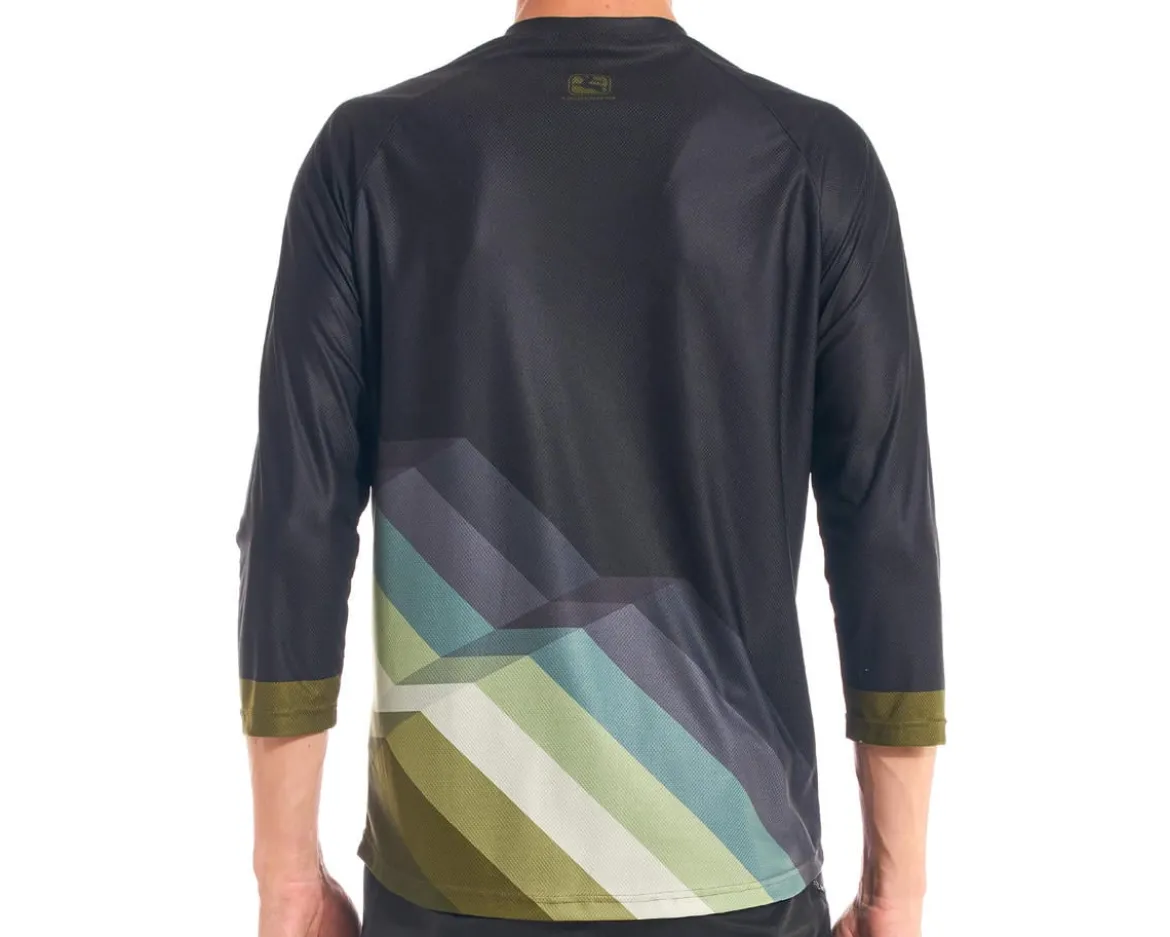 Giordana Men's MTB 3/4 Sleeve Jersey (Slope Black) (S)