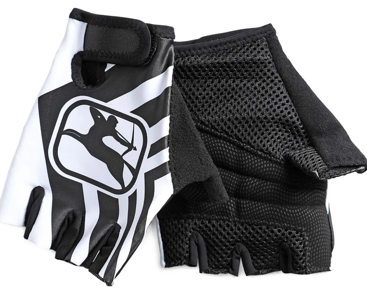 Giordana Moda Retro Short Finger Gloves (Logo) (S)