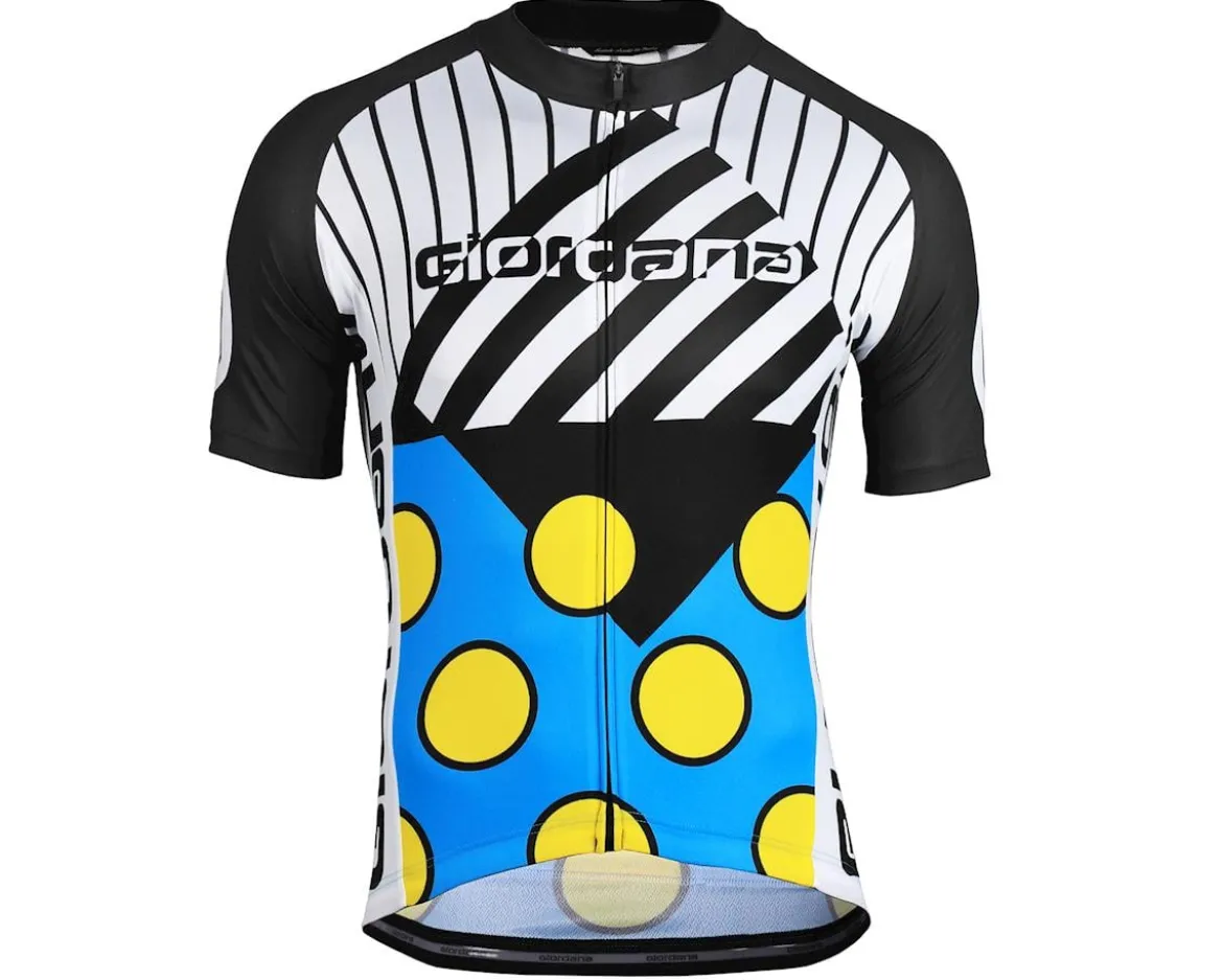 Giordana Motivo 2 Jersey (Blue/Black/White/Yellow) (S)