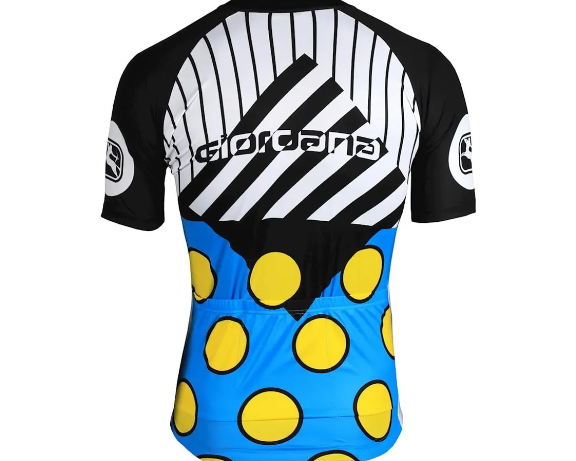 Giordana Motivo 2 Jersey (Blue/Black/White/Yellow) (S)