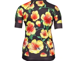 Giordana Women's FR-C Low Collar Short Sleeve Jeresy (Hibiscus Aquarelo) (XS)