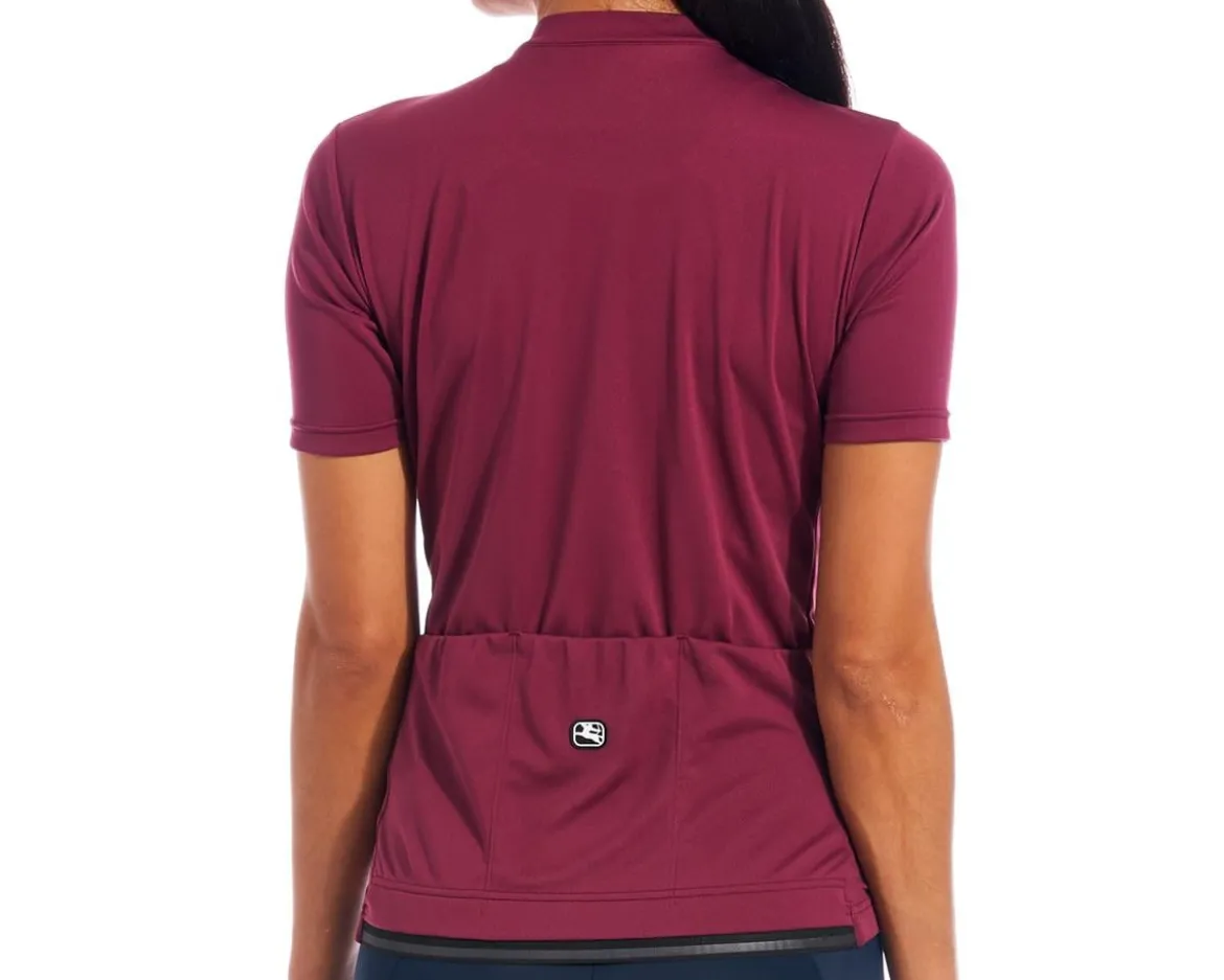 Giordana Women's Fusion Short Sleeve Jersey (Sangria) (M)