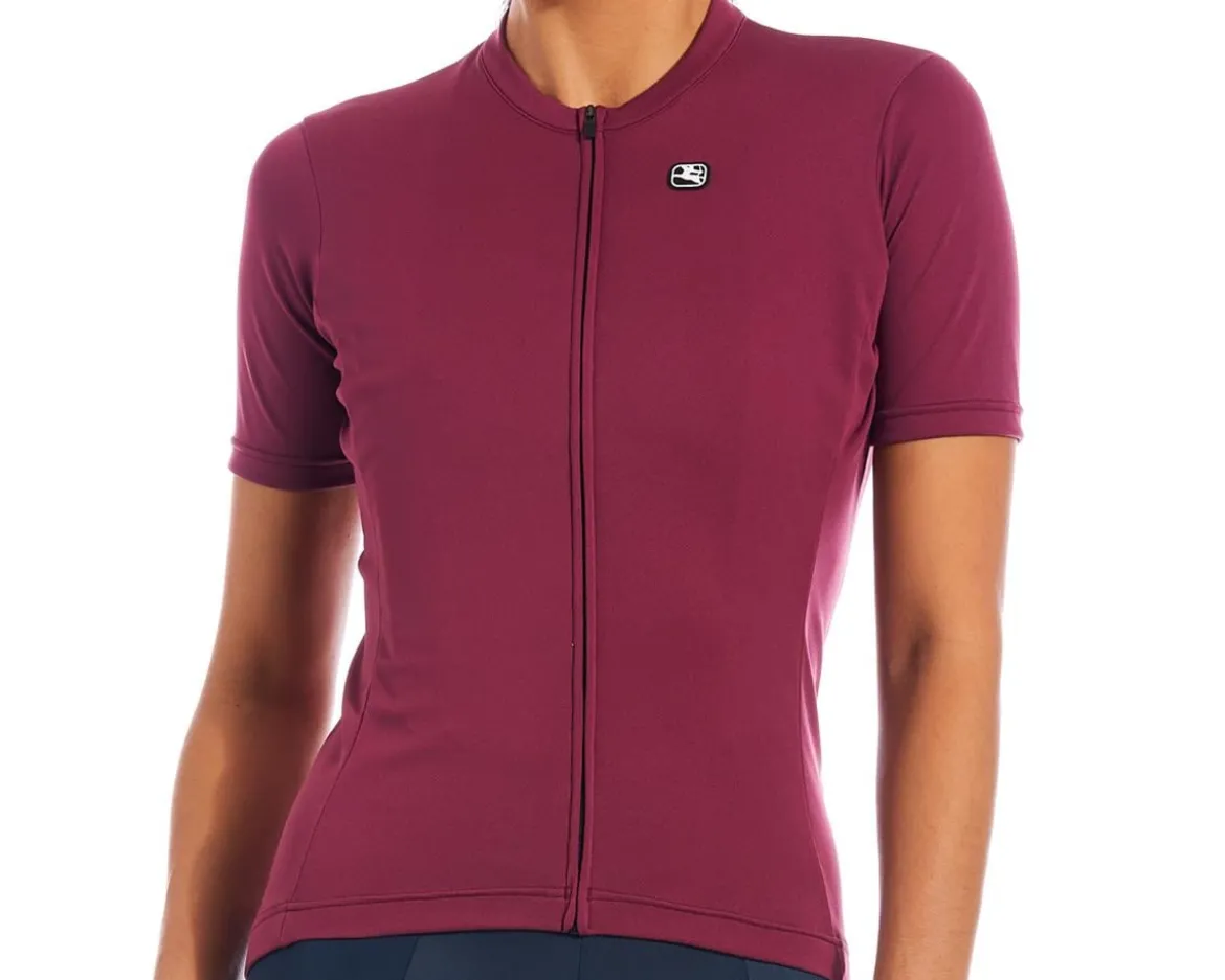 Giordana Women's Fusion Short Sleeve Jersey (Sangria) (M)