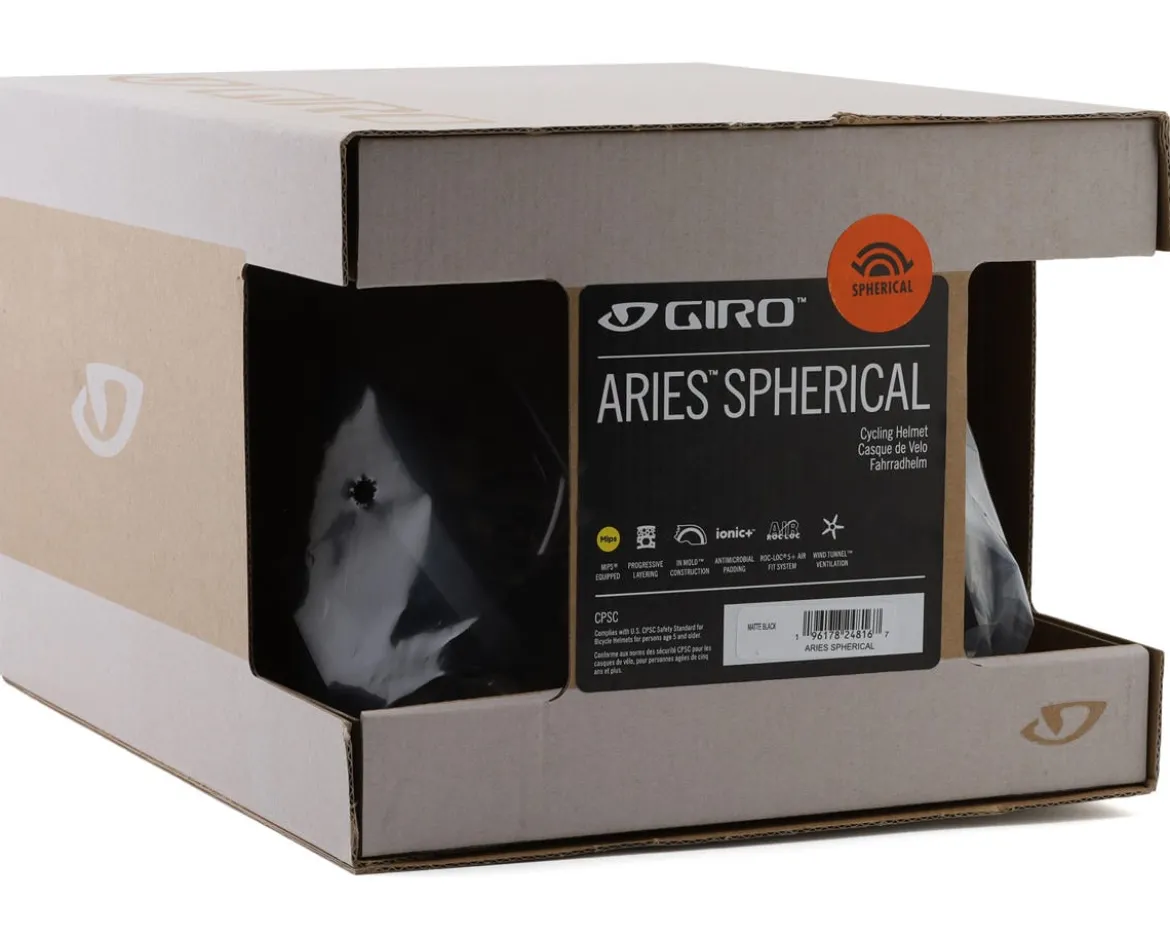 Giro Aries Spherical MIPS Helmet (Matte Black) (S)