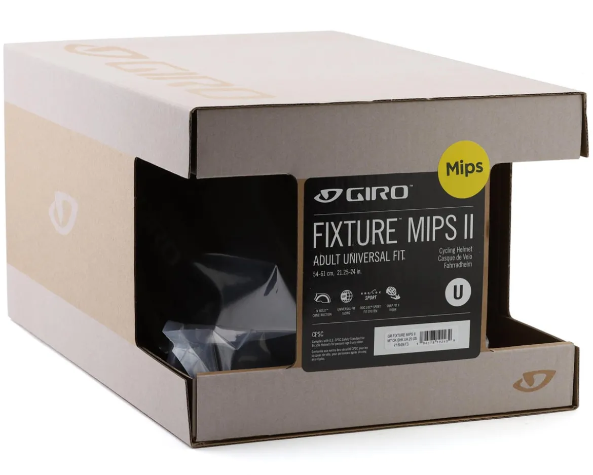 Giro Fixture MIPS II Mountain Helmet (Matte Dark Shark) (Universal Adult)
