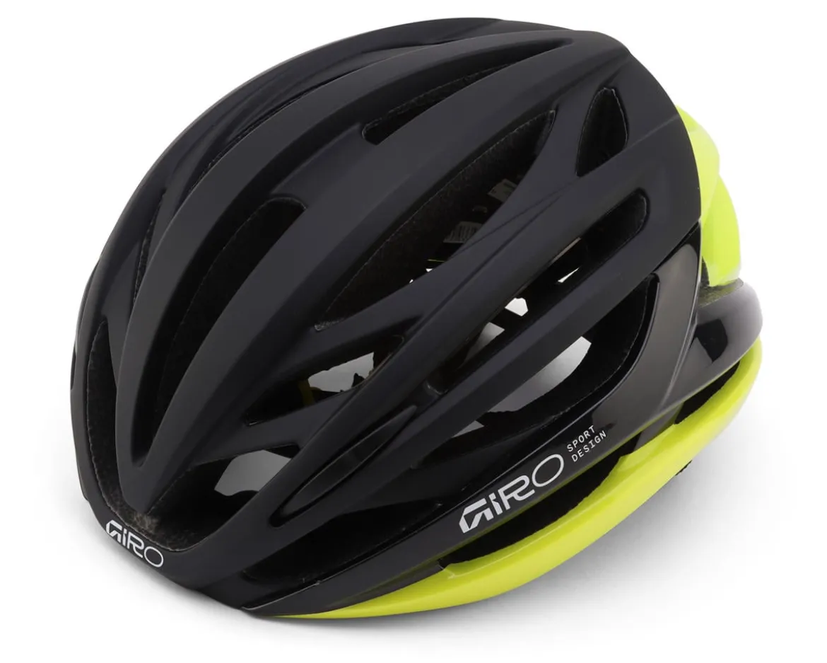 Giro Syntax MIPS Road Helmet (Matte Black/Hi Viz) (M)