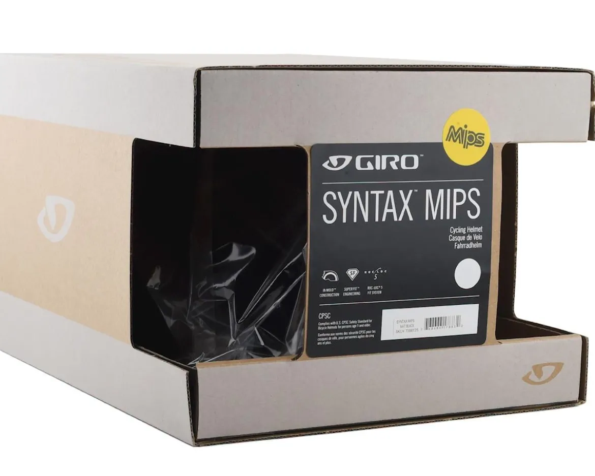 Giro Syntax MIPS Road Helmet (Matte Black) (S)