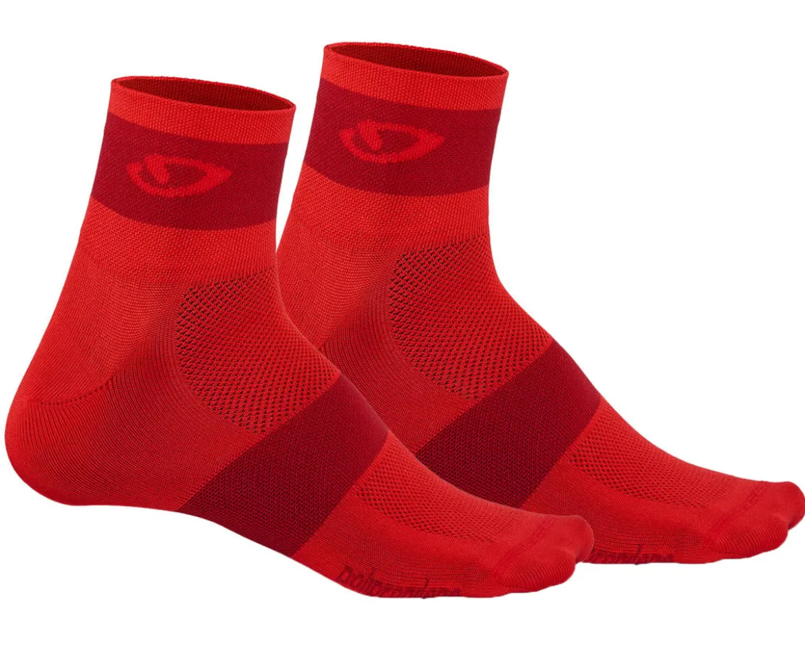Giro Comp Racer Socks (Bright Red/Dark Red) (S)
