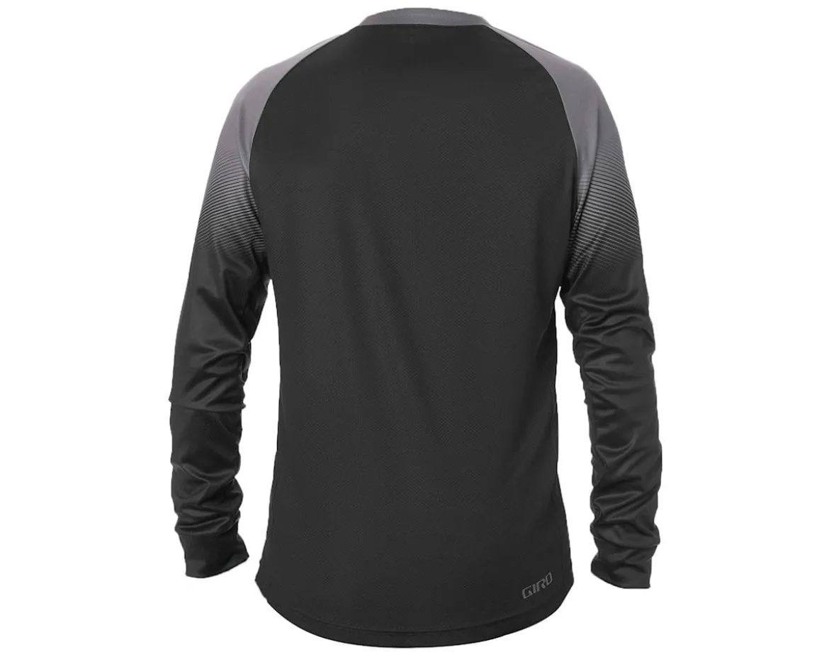 Giro Men's Roust Long Sleeve Jersey (Black/Charcoal Transition) (S)