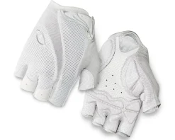Giro Monica Short Finger Bike Gloves (White/Silver) (M)