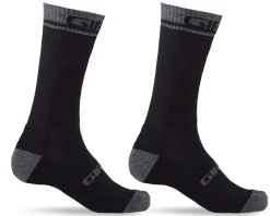 Giro Winter Merino Wool Socks (Black/Dark Shadow) (S)