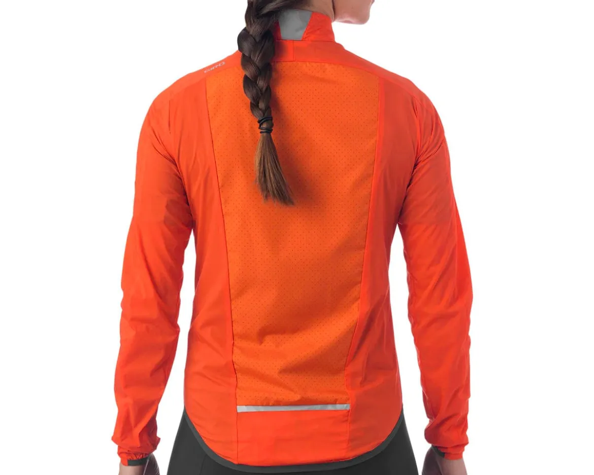 Giro Women's Chrono Expert Wind Jacket (Vermillion) (M)
