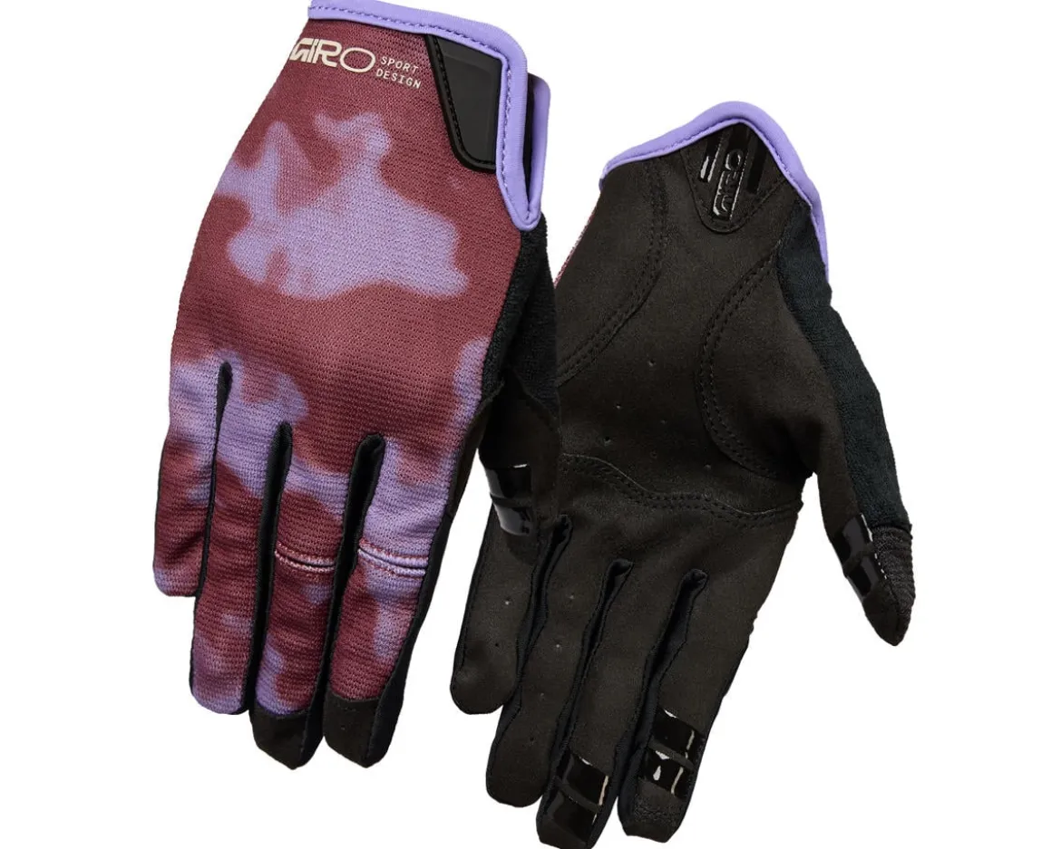 Giro Women's LA DND Long Finger Gloves (Maroon Pulse) (S)