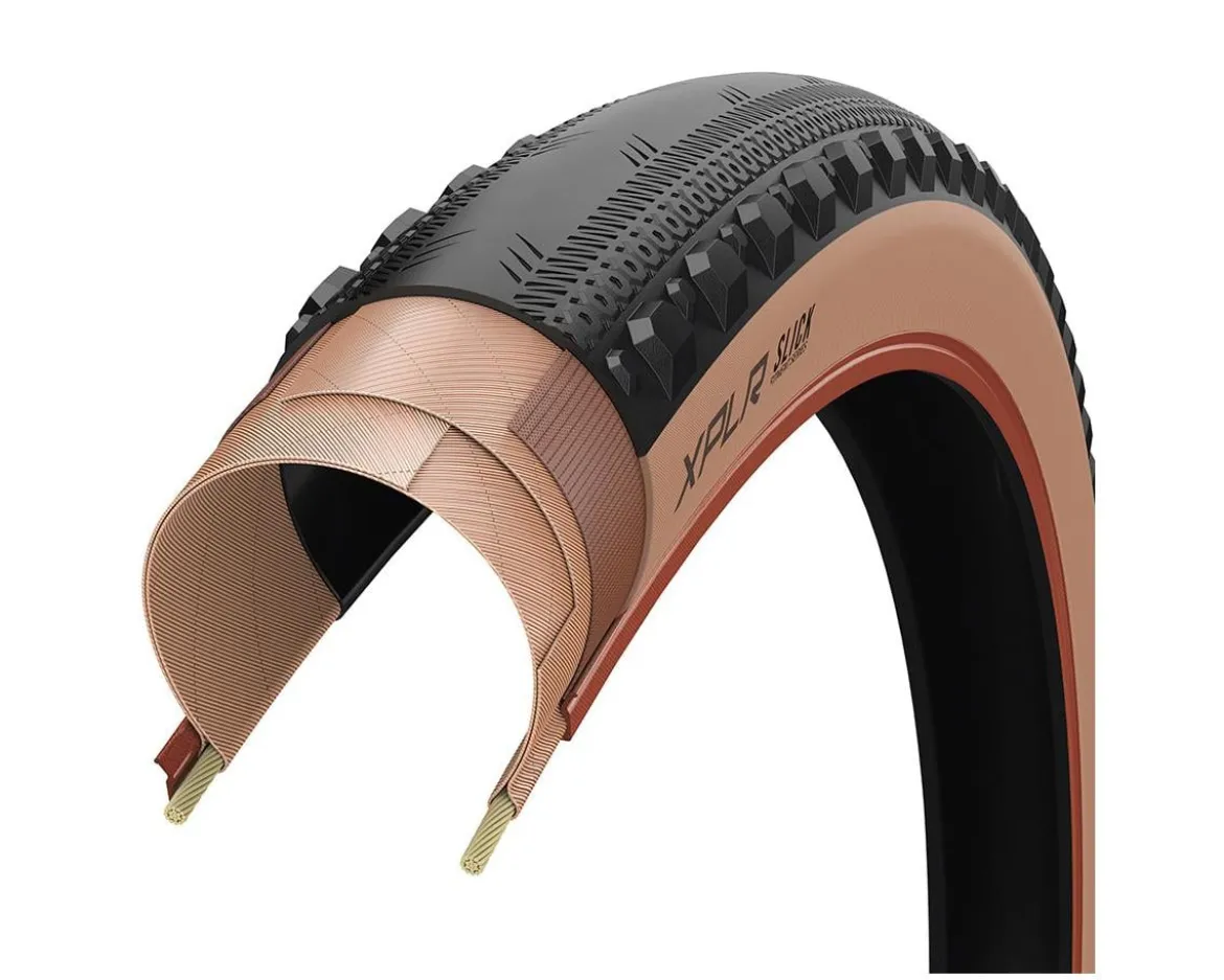 Goodyear x Zipp XPLR Slick Tubeless Gravel Tire (Tan Wall) (700c) (40mm) (For Zipp 303 XPLR Only)