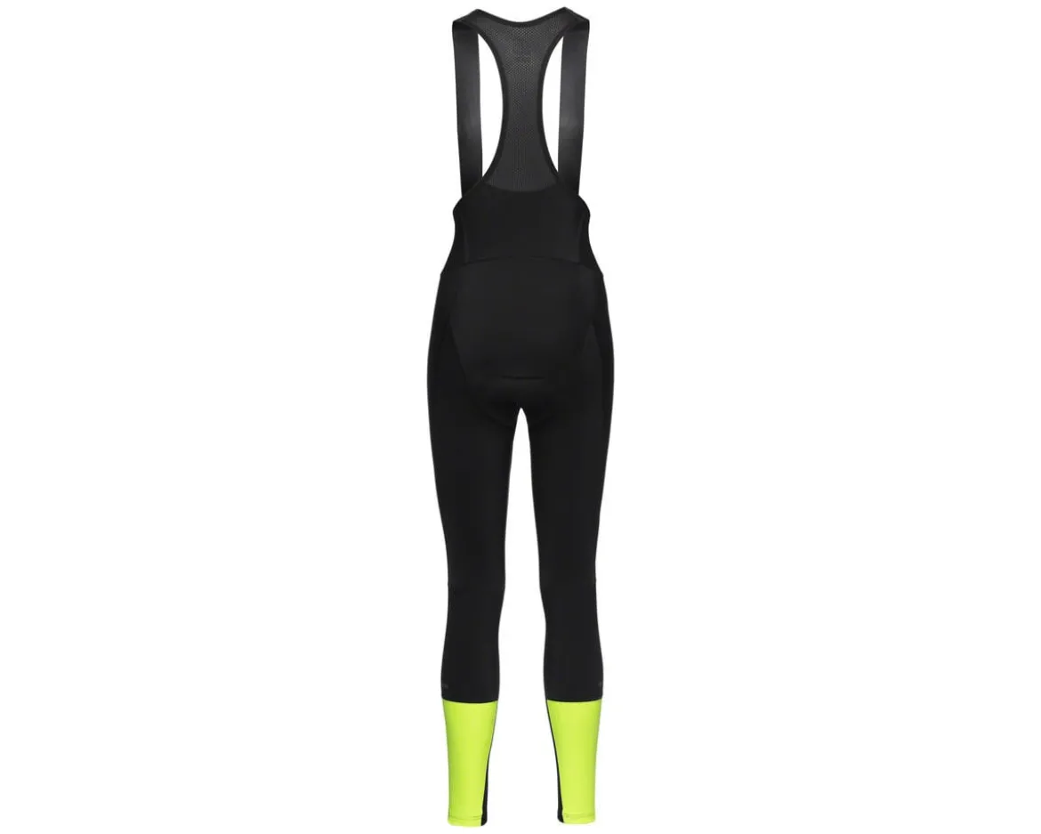 Gore Wear Swiftride Thermo Bib Tights + (Black/Neon Yellow) (Women's) (L)