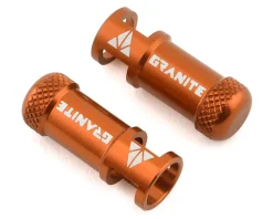 Granite-Design Juicy Nipples Presta Valve Core Remover Caps (Orange) (2)