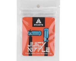 Granite-Design Juicy Nipples Presta Valve Core Remover Caps (Blue) (2)