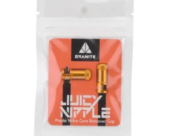 Granite-Design Juicy Nipples Presta Valve Core Remover Caps (Gold) (2)