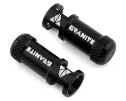 Granite-Design Juicy Nipples Presta Valve Core Remover Caps (Black) (2)