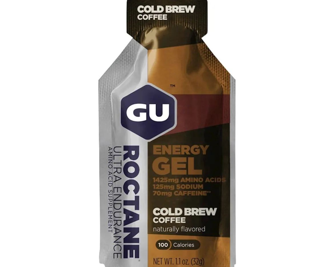 GU Roctane Energy Gel (Cold Brew Coffee) (24 | 1.1oz Packets)