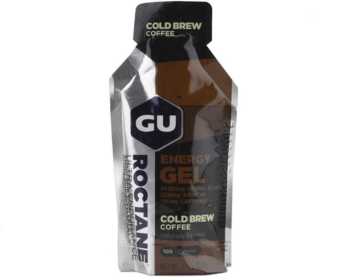 GU Roctane Energy Gel (Cold Brew Coffee) (24 | 1.1oz Packets)