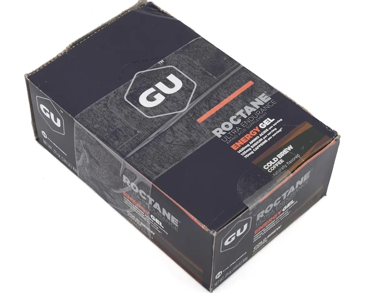 GU Roctane Energy Gel (Cold Brew Coffee) (24 | 1.1oz Packets)