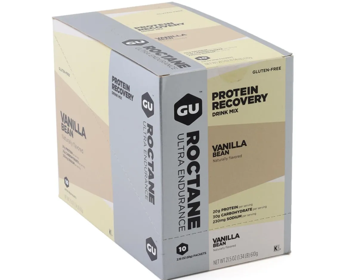 GU Roctane Protein Recovery Drink Mix (Vanilla Bean) (10 | 2.15oz Packets)