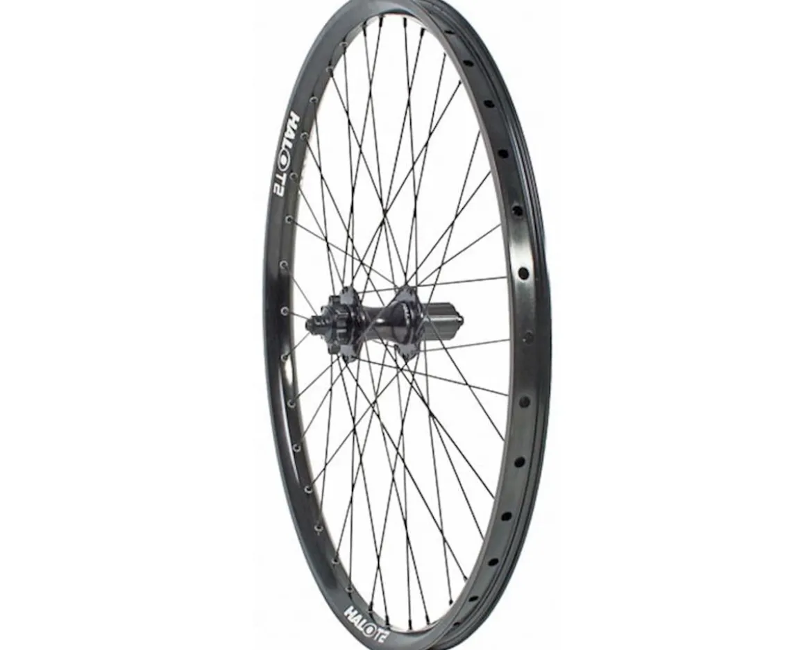 Halo Wheels T2 Rear Wheel (Black) (Shimano HG) (QR x 135mm) (26") (Rim Brake/6-Bolt) (Clincher)