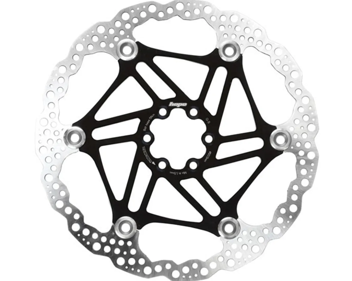 Hope Floating Disc Brake Rotor (Black) (6-Bolt) (140mm)