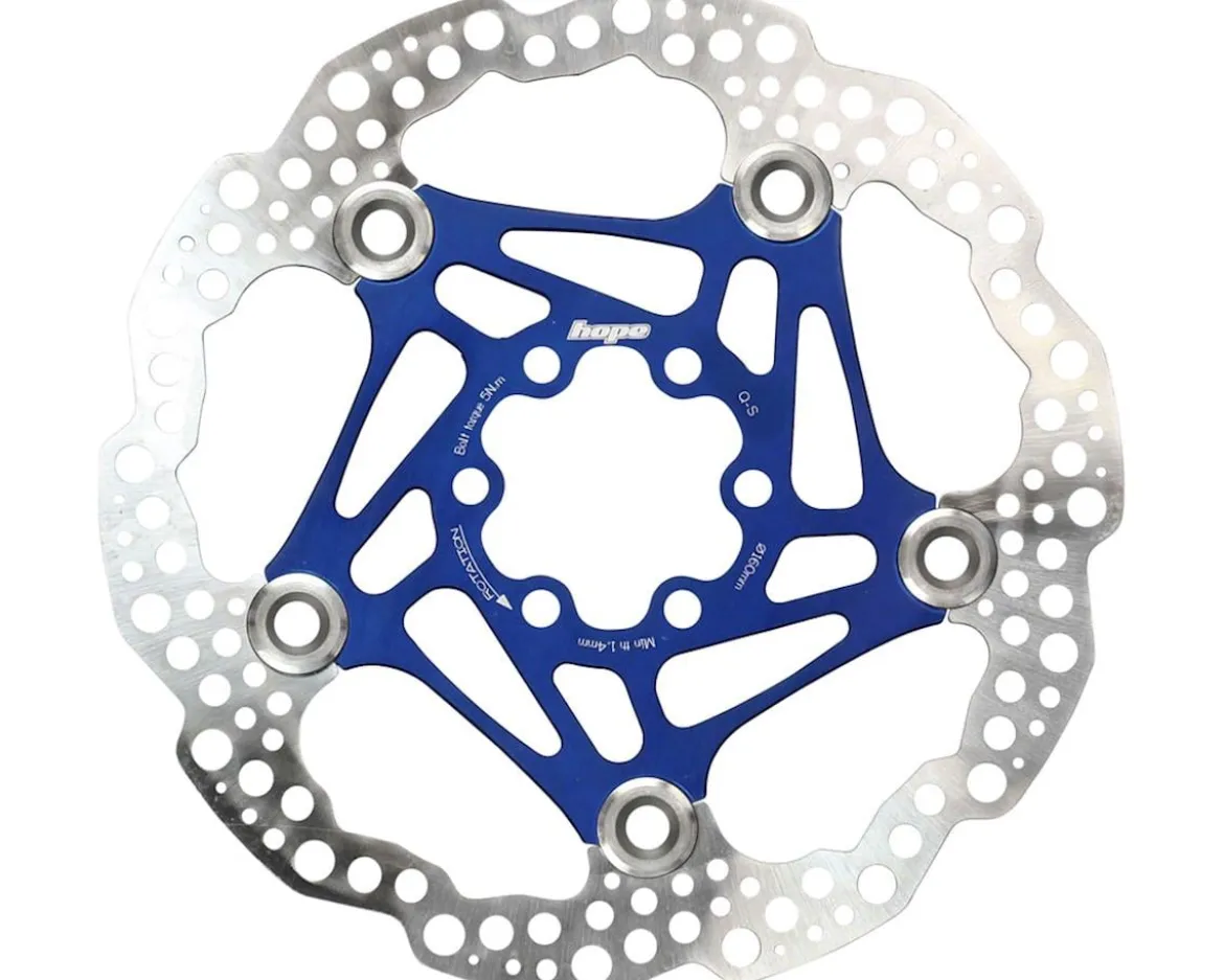 Hope Floating Disc Brake Rotor (Blue) (6-Bolt) (160mm)