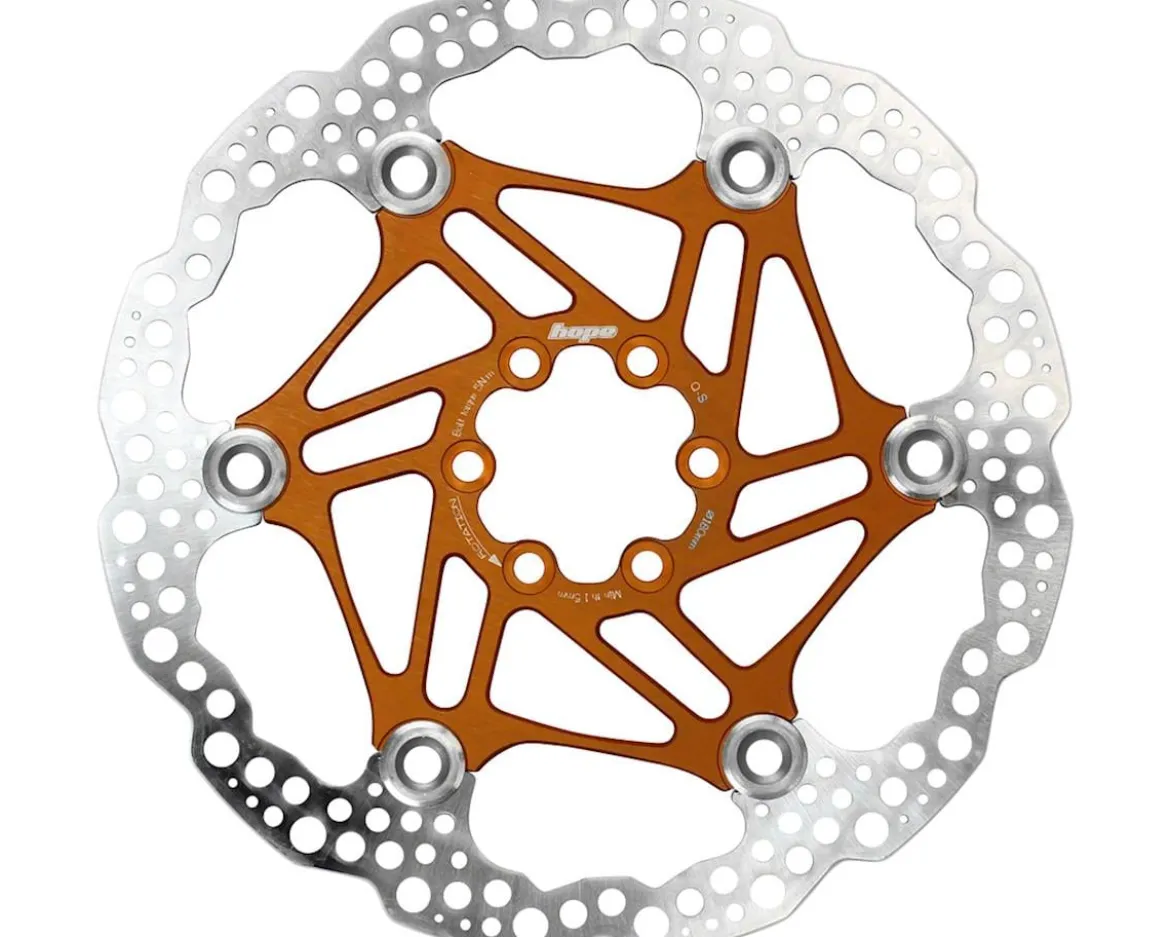Hope Floating Disc Brake Rotor (Orange) (6-Bolt) (180mm)