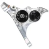 Hope RX4+ Road/Gravel Disc Brake Caliper (Silver) (Hydraulic) (Front) (Front Flat DM +20) (DOT)