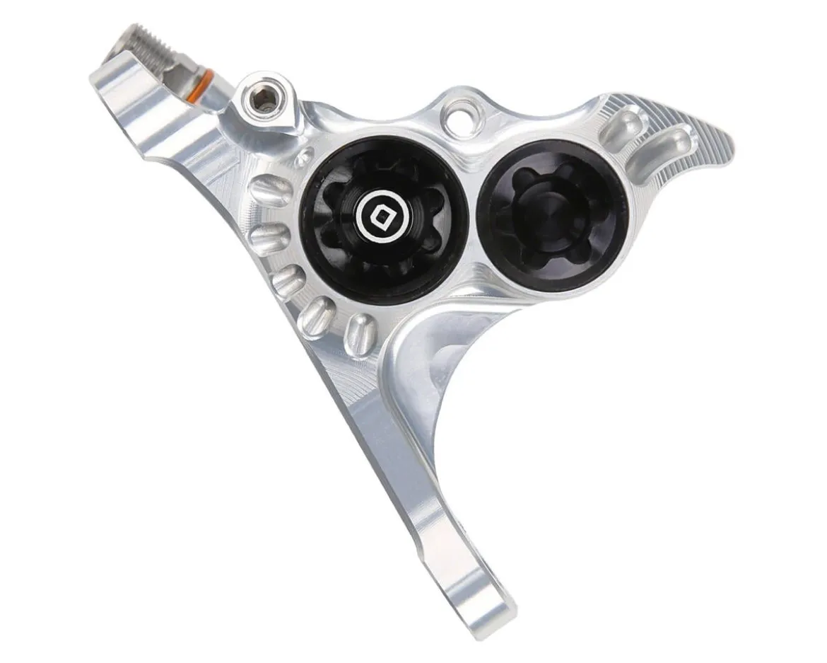 Hope RX4+ Road/Gravel Disc Brake Caliper (Silver) (Hydraulic) (Front) (Front Flat DM +20) (DOT)