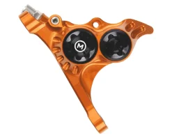 Hope RX4+ Road/Gravel Disc Brake Caliper (Orange) (Hydraulic) (Front) (Front Flat DM +20) (Mineral Oil)