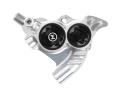 Hope RX4+ Road/Gravel Disc Brake Caliper (Silver) (Hydraulic) (Front or Rear) (Flat Mount Direct+20) (Mineral Oil)