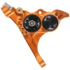 Hope RX4+ Road/Gravel Disc Brake Caliper (Orange) (Hydraulic) (Front) (Front Flat DM +20) (DOT)