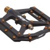 HT ME03 Evo Platform Pedals (Black) (Titanium Spindle)