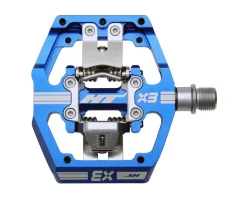 HT X3 Clipless Platform Pedals (Blue) (9/16")