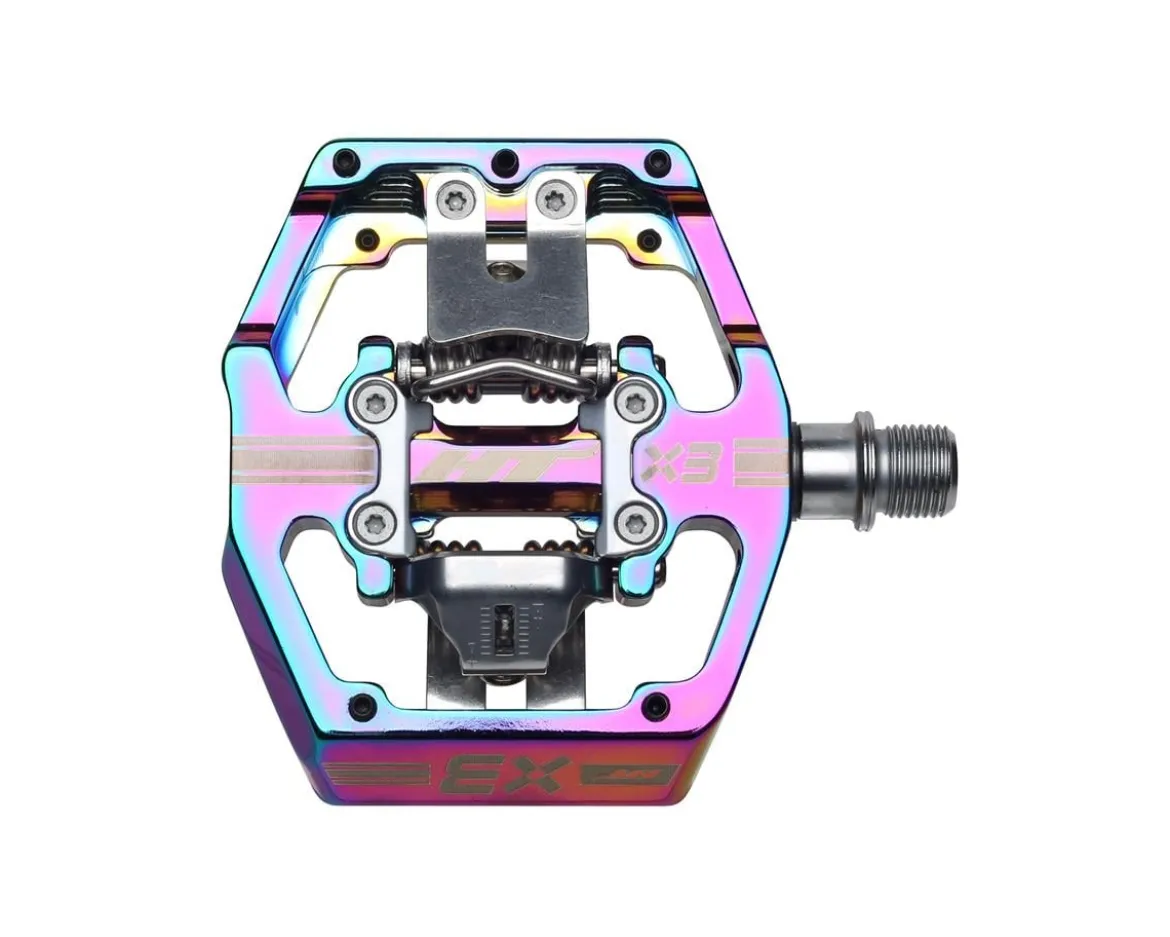HT X3 Clipless Platform Pedals (Oil Slick) (9/16")